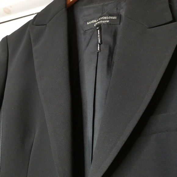 Sandra Angelozzi - Designer blazer jet black - Picture 2 of 7